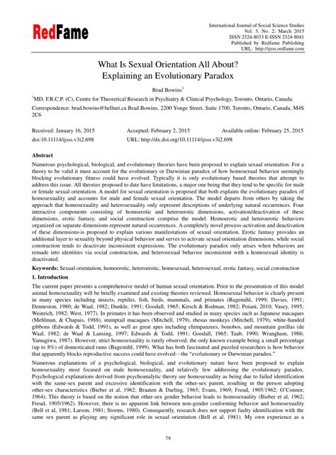 Pdf A Four Component Model Of Sexual Orientation And Its Application To