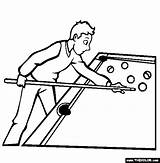 Billiard Coloring Drawing Pages Online Table Sports Thecolor Drawings Getdrawings sketch template