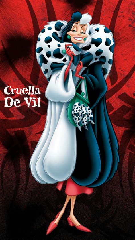 pin by alex c on disney wallpapers disney drawings cruella de vil