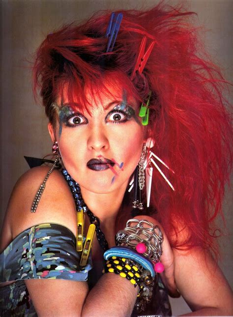 the crazy collorful 1980s cindy lauper oldschoolcool