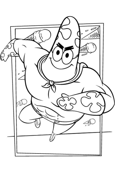 patrick star coloring page  printable coloring pages  kids