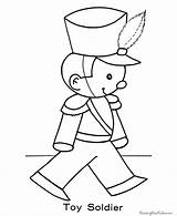 Coloring Pages Christmas Toy Soldier Toys Printable Soldiers Kids Print Printing Help Popular sketch template