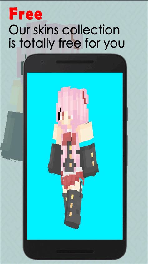 apk de cute anime girl skins  mcpe  android