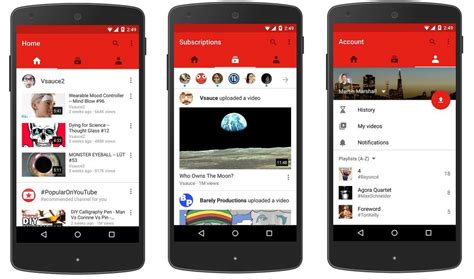 youtube unveils  mobile app design  emphasis  user subscriptions