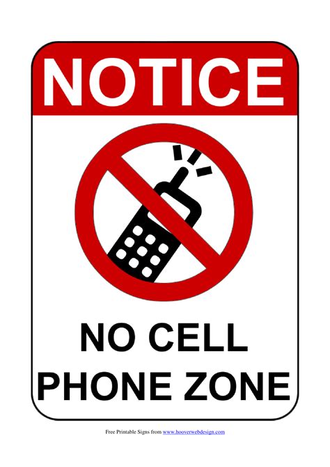 mobile phone signs poster template