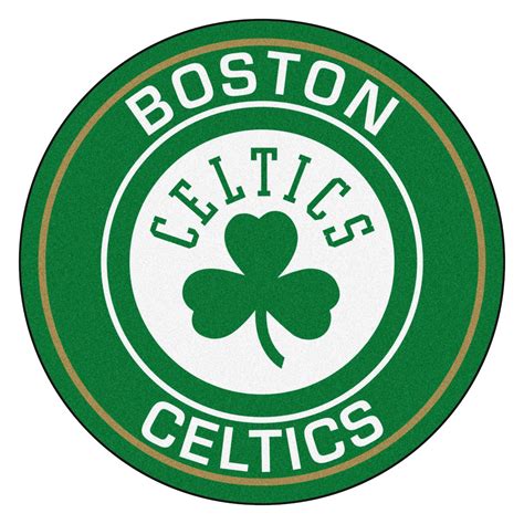 green  white nba boston celtics rounded door mat boston