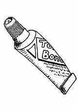 Glue Tube Coloring Pages Edupics sketch template