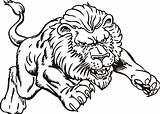 Lion Coloring Pages Print Color Getdrawings sketch template