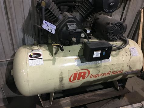 ingersoll rand model   volt  phase air compressor   gallon tank  auctions