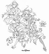 Twinkle Precure sketch template