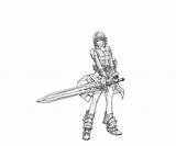 Female Weapon Odyssey Ragnarok Coloring sketch template