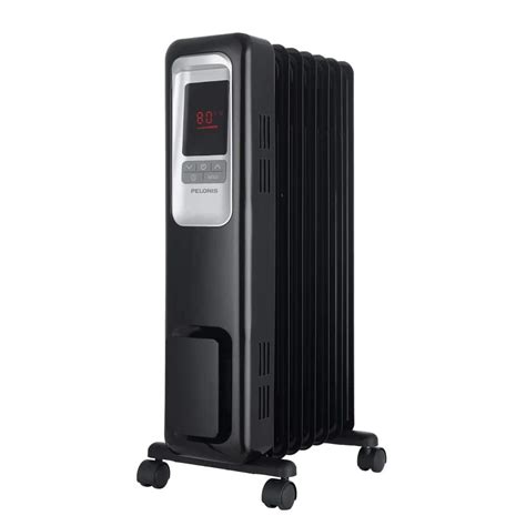 watt digital electric oil filled radiant portable space heater