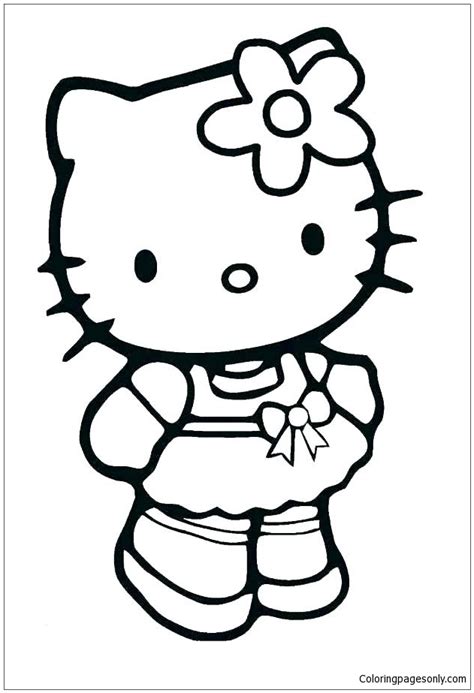baby  kitty cute coloring pages cartoons coloring pages