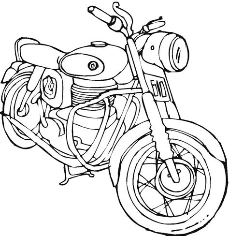 printable motorcycle coloring pages  kids kleurplaten