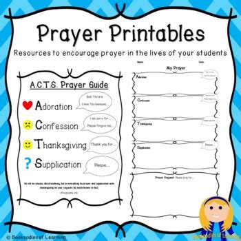 prayer printables includes acts prayer guide writing templates