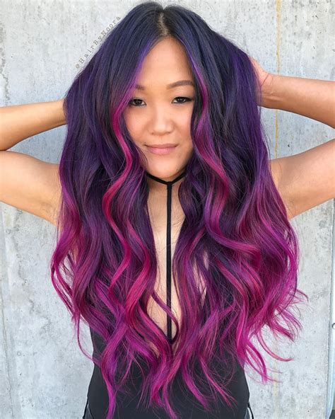 violet hair colors magenta hair vivid hair color neon hair summer