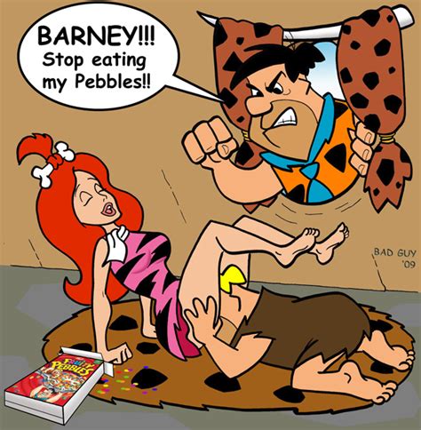 rule 34 bad guy barney rubble female hanna barbera human male pebbles