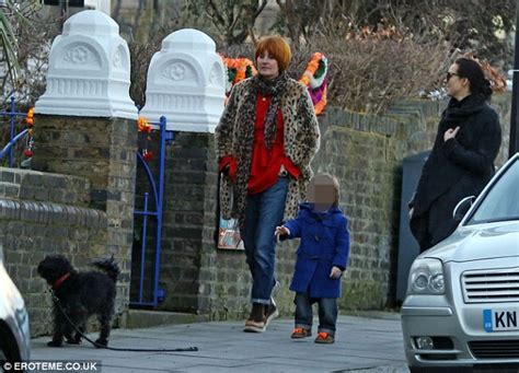 mary portas steps out with partner melanie rickey and son horatio daily mail online