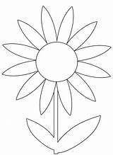 Flower Printable Flowers Spring Template Coloring Pages Easter Sheets Clip Templates Cutouts Kids Collage Stencil Pattern Cut Preschool Craft Crafts sketch template