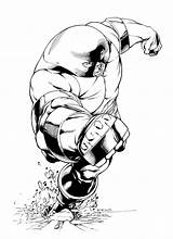 Juggernaut Marvel Sotd Coloringhome Apocalypse Colossal Robertatkins sketch template