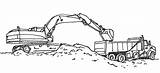 Excavator Excavators Printable sketch template