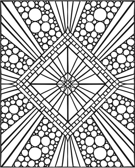 dover publications geometric coloring pages pattern