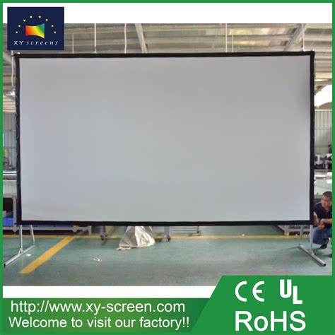 large portable front projection screenoutdoor projector