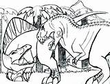 Rex Coloring Pages Baby Jurassic Indominus Color Getcolorings sketch template