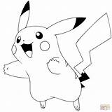Coloring Pikachu Pages Go Pokemon Printable Pokémon Supercoloring Paper Drawing sketch template
