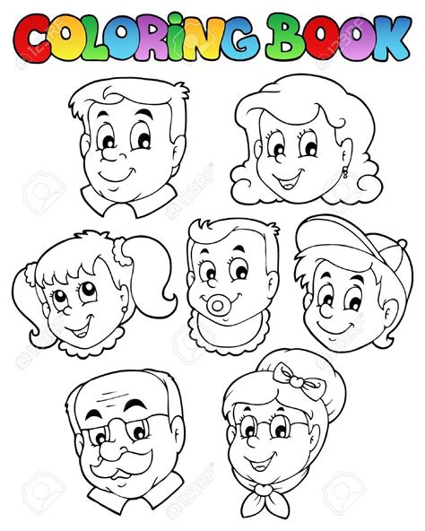 coloring book family collection  family activities preschool