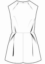 Jumpsuit Template Pattern Fashion Flat Small Sketch Sketches Drawings Read Templates Burdastyle sketch template