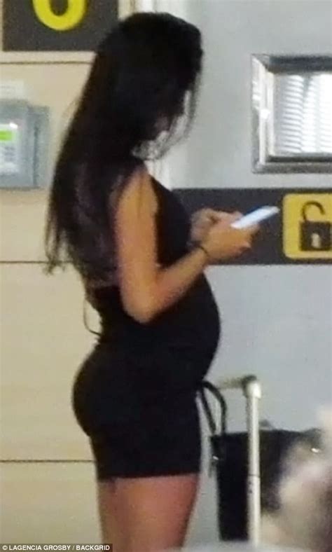 pregnant georgina rodriguez seen at real madrid match daily mail online