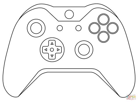 xbox controller coloring page  printable coloring page coloring home
