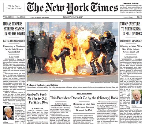 Today S Nytimes Front Page Shows The Horrific Picture Of The French