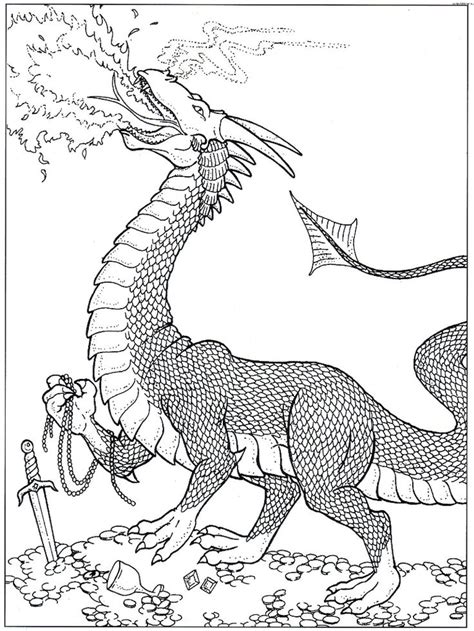 pin  stephaniedayne  cssrihg rage dragon coloring page