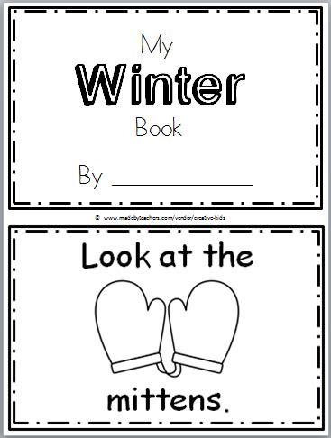 winter mini book  kindergarten   teachers kindergarten