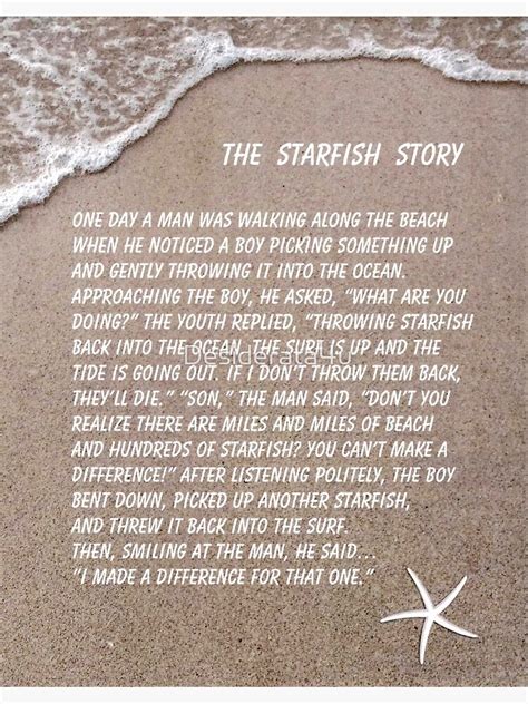 starfish story     difference art print