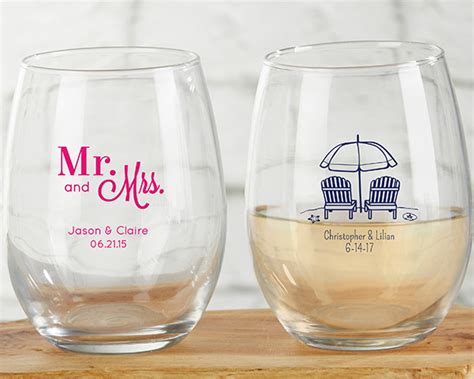 Personalized Stemless 9 Oz Wine Glass Famous Favors
