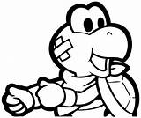 Koopa Troopa Coloring Pages Mario Drawing Morton Jr Coloriage Super Paper Template Getdrawings Kids sketch template