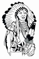 Native Pages Coloring American Printable Getcolorings sketch template