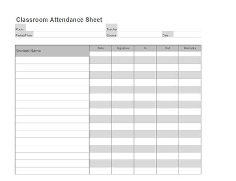 attendance sheet  attendance sheet template attendance sheet