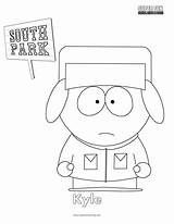South Park Coloring Kyle Pages Color Getcolorings Fun Print Printable Super sketch template