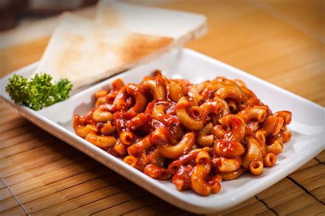 spicy macaroni  tomato sauce  steps