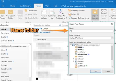 create folders  outlook  inbox hack   yesware blog