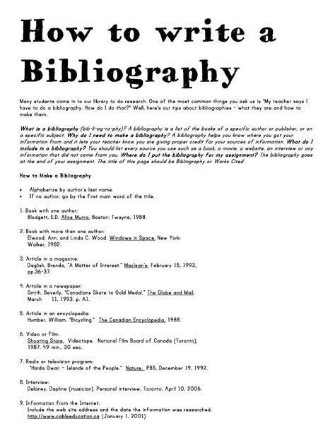 yr  montessori class   write  bibliography
