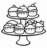 Baked Goods Pages Coloring Printable Getcolorings sketch template