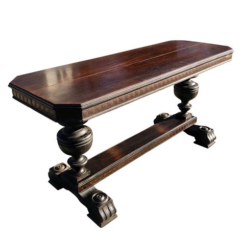 antique mahogany expanding library console table  kiel furniture