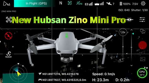 updated firmware mobile app screen recording hubsan zino mini pro drones night mode camera