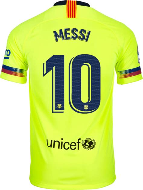2018 19 Nike Lionel Messi Barcelona Away Jersey Soccerpro