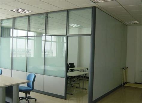 china popular cheap office used low half glass wall partition sz ws587